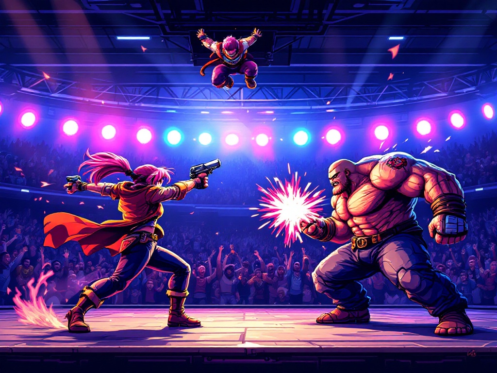 Neon Inferno Contra Wild Guns Demo: A Cyberpunk Adventure